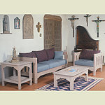 Wood Frame Sofa and Living Room Set