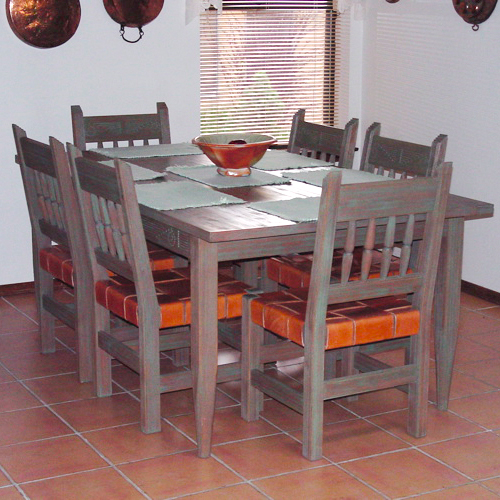 Solid Wood Dining Room Table and Chairs